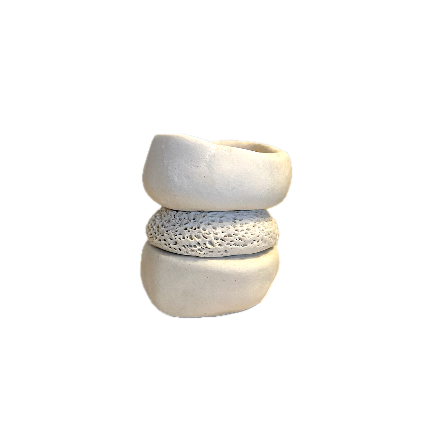 21001 - Medium 3 Piece Cream Vase