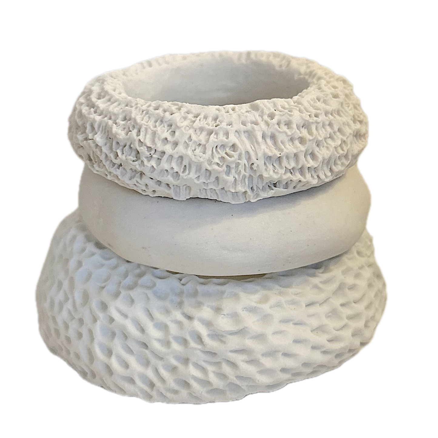 21012 - Medium 3 Piece Cream Vase