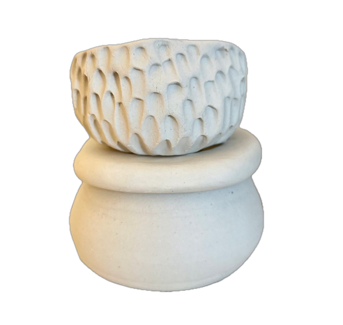 31005 Large 3 piece cream vase