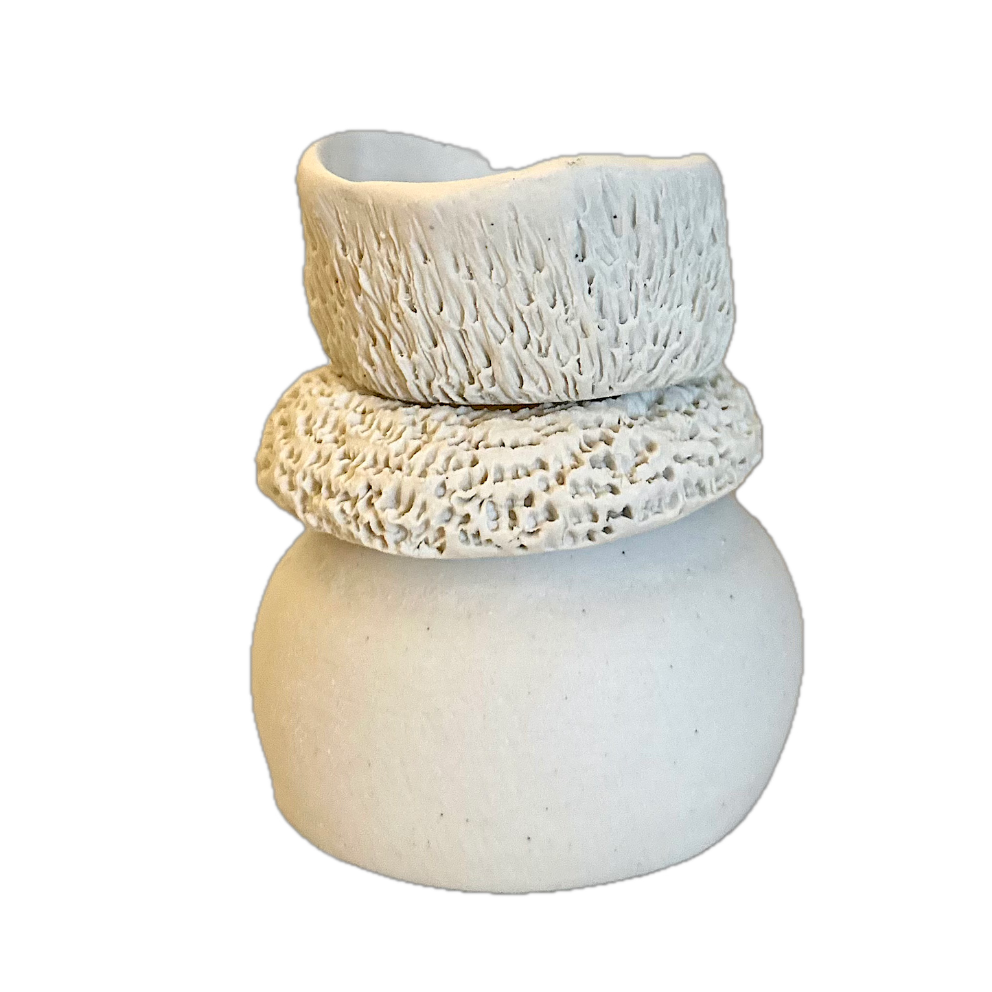 21016 medium 3 piece cream vase