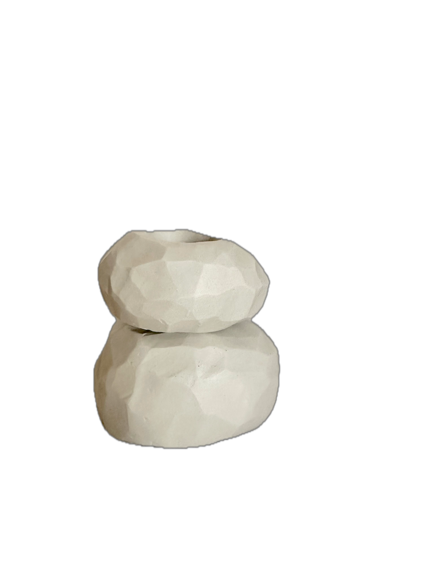 21020-medium 2 piece cream vase