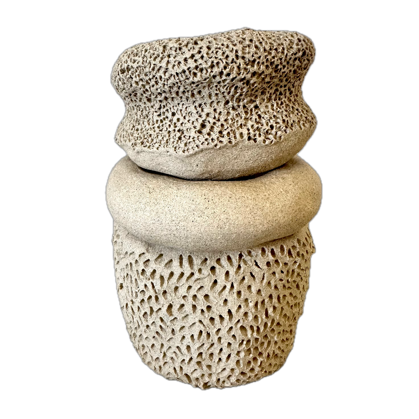 23004 - Medium 3 piece sandstone vase