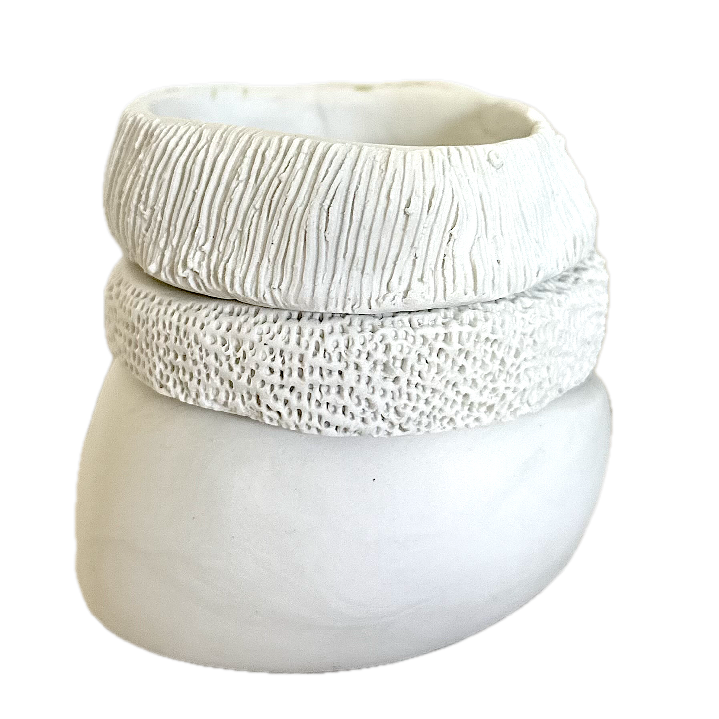 31002 - Large 3 Piece Cream Vase