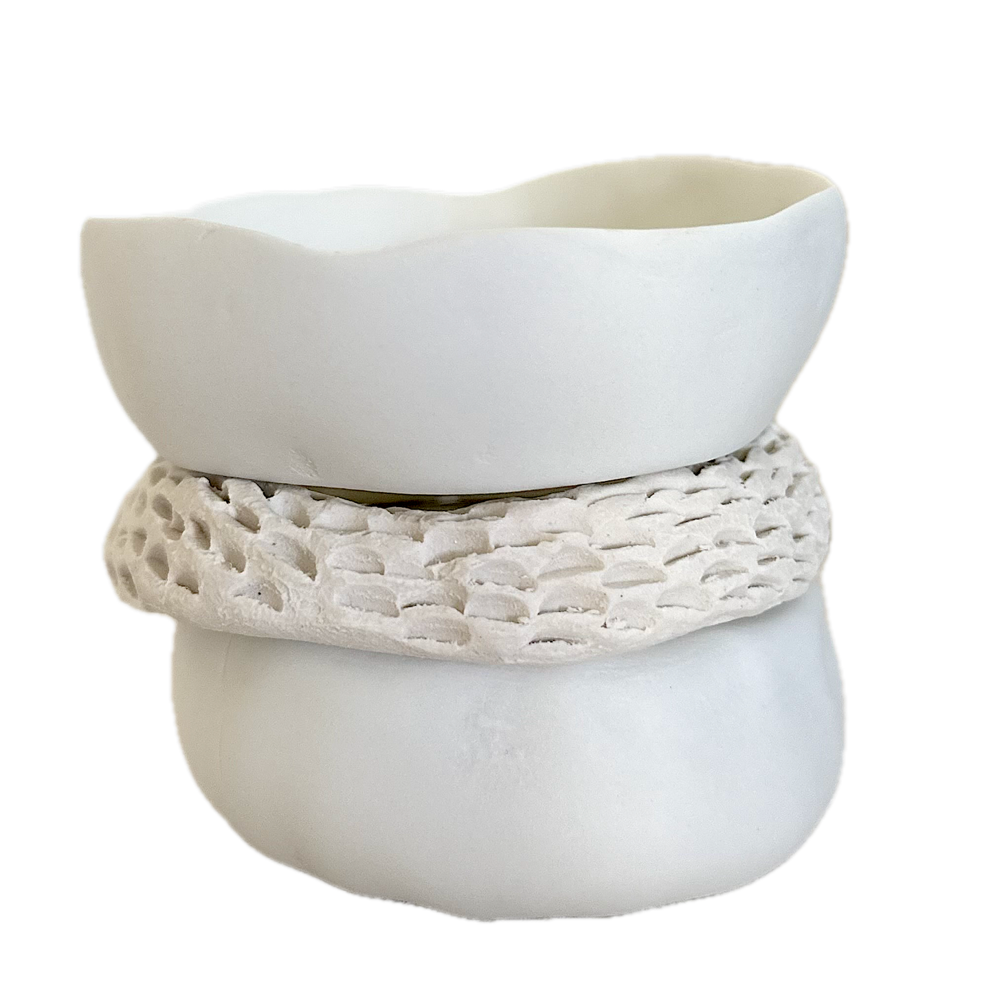 31003 - Large 3 Piece Cream Vase