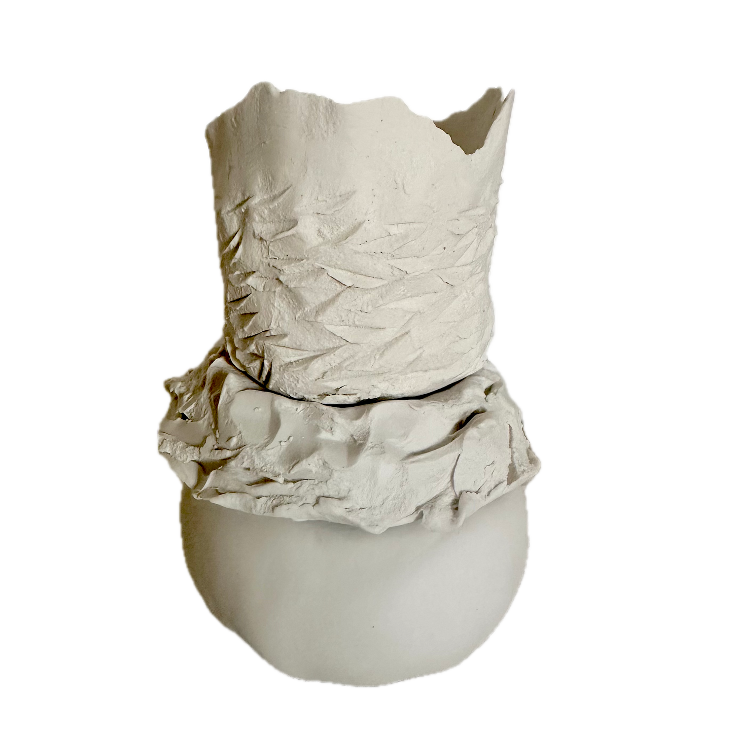 31008 Large 3 piece cream vase