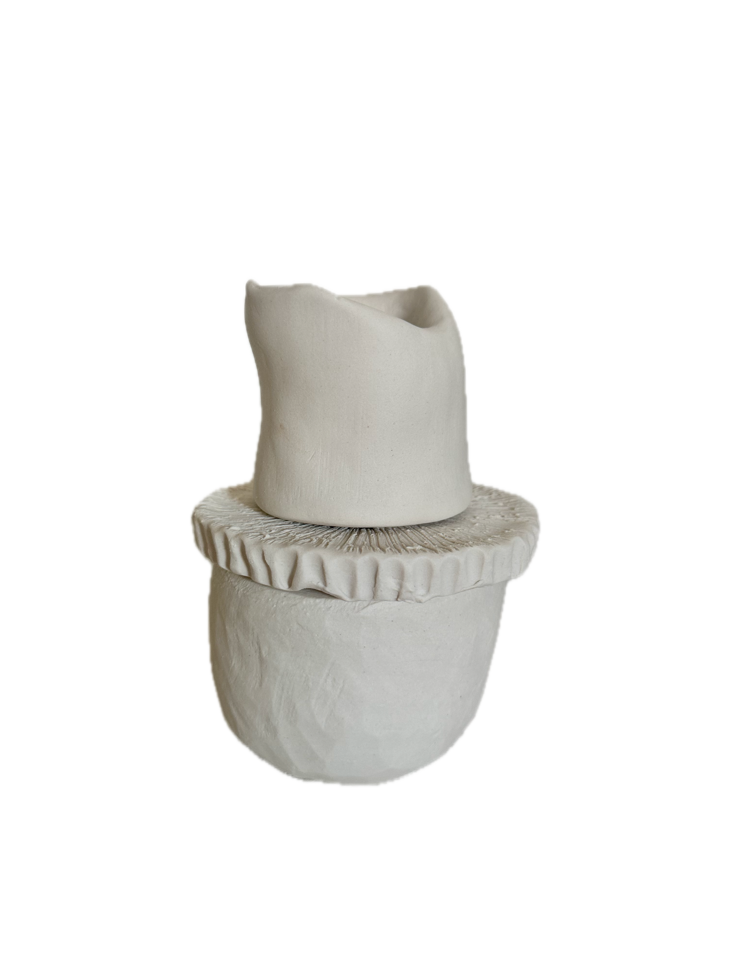 31009 Large 3 piece cream vase