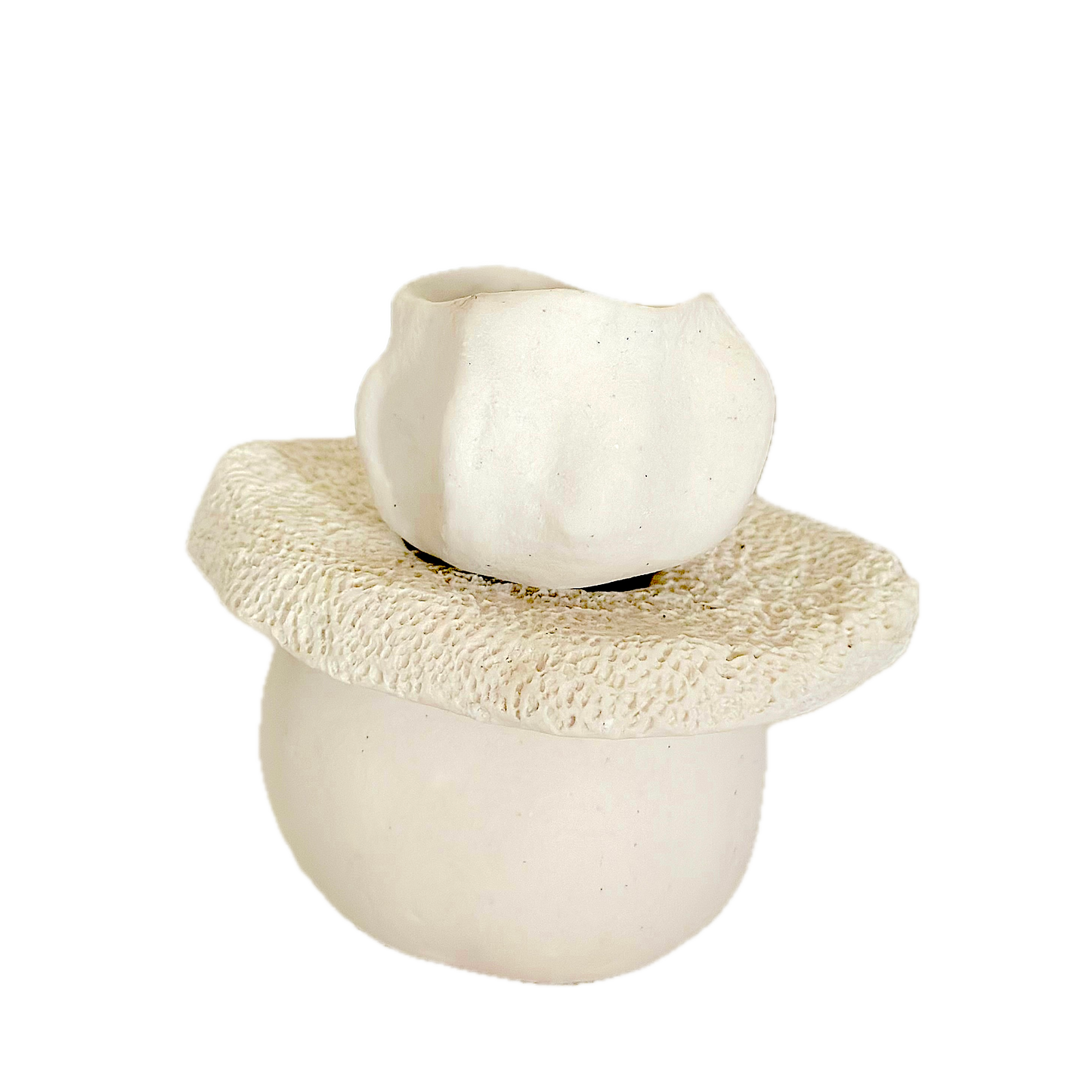 21006 - Medium 3 Piece Cream Vase