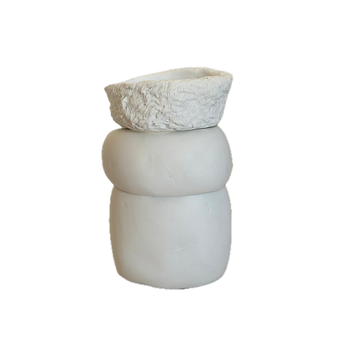 11005 - Small 3 Piece Cream Vase