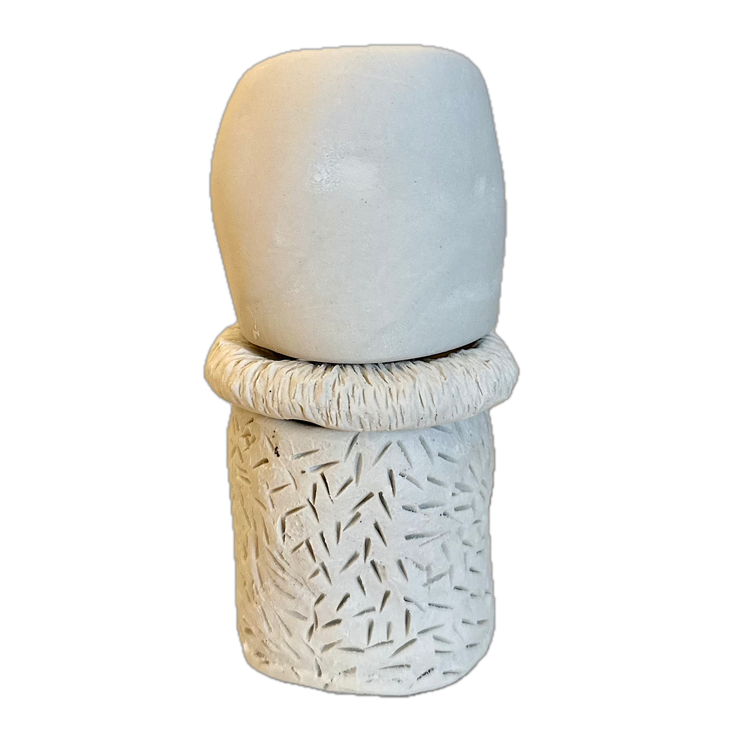 21015 Medium 3-piece cream vase