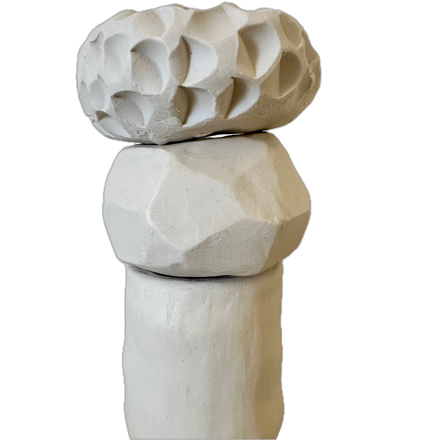 21026 - Medium 3 piece cream vase